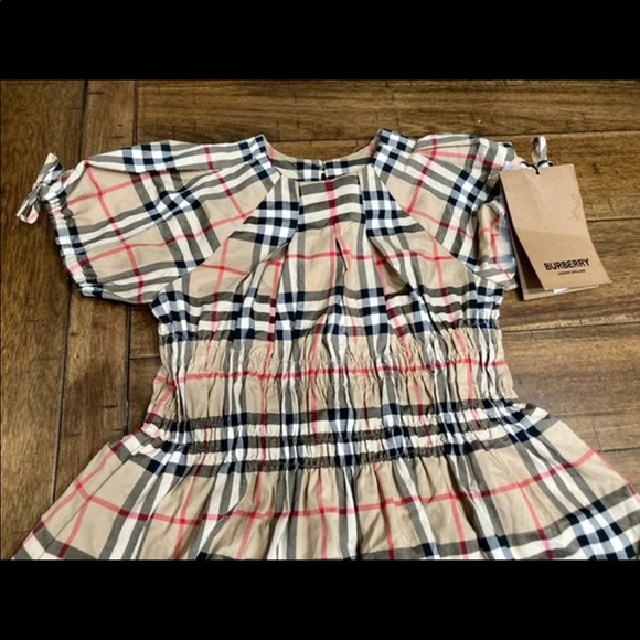 NWT Burberry 3T Joyce Smocked Vintage Check Dress - Picture 5 of 15